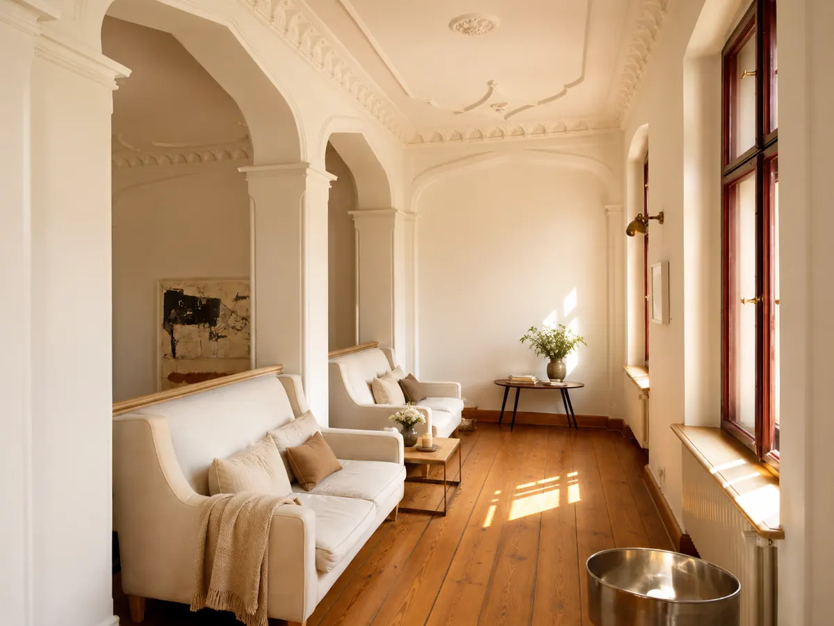 Bibliotheksbereich im Schloss Reichenow