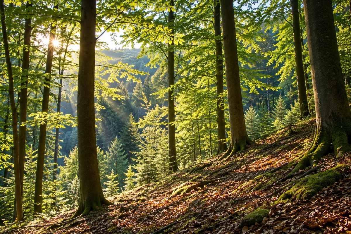 Waldlandschaft zum Wandern in der Märkischen Schweiz